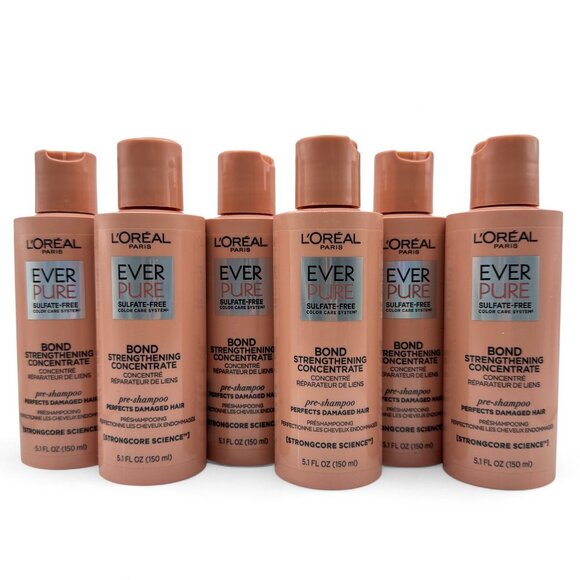 Lot of 6 LOREAL Ever Pure Bond Strengthening Concentrate StrongCore Pre-Shampoo - Picture 1 of 4